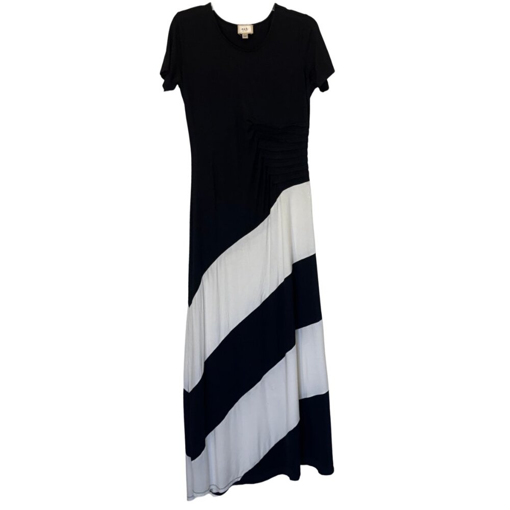 Women Color Block Maxi Dress Size L